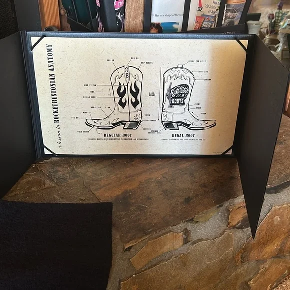 Rocketbuster Boots Black and Silver Ankle Booties - Picture 2 of 10